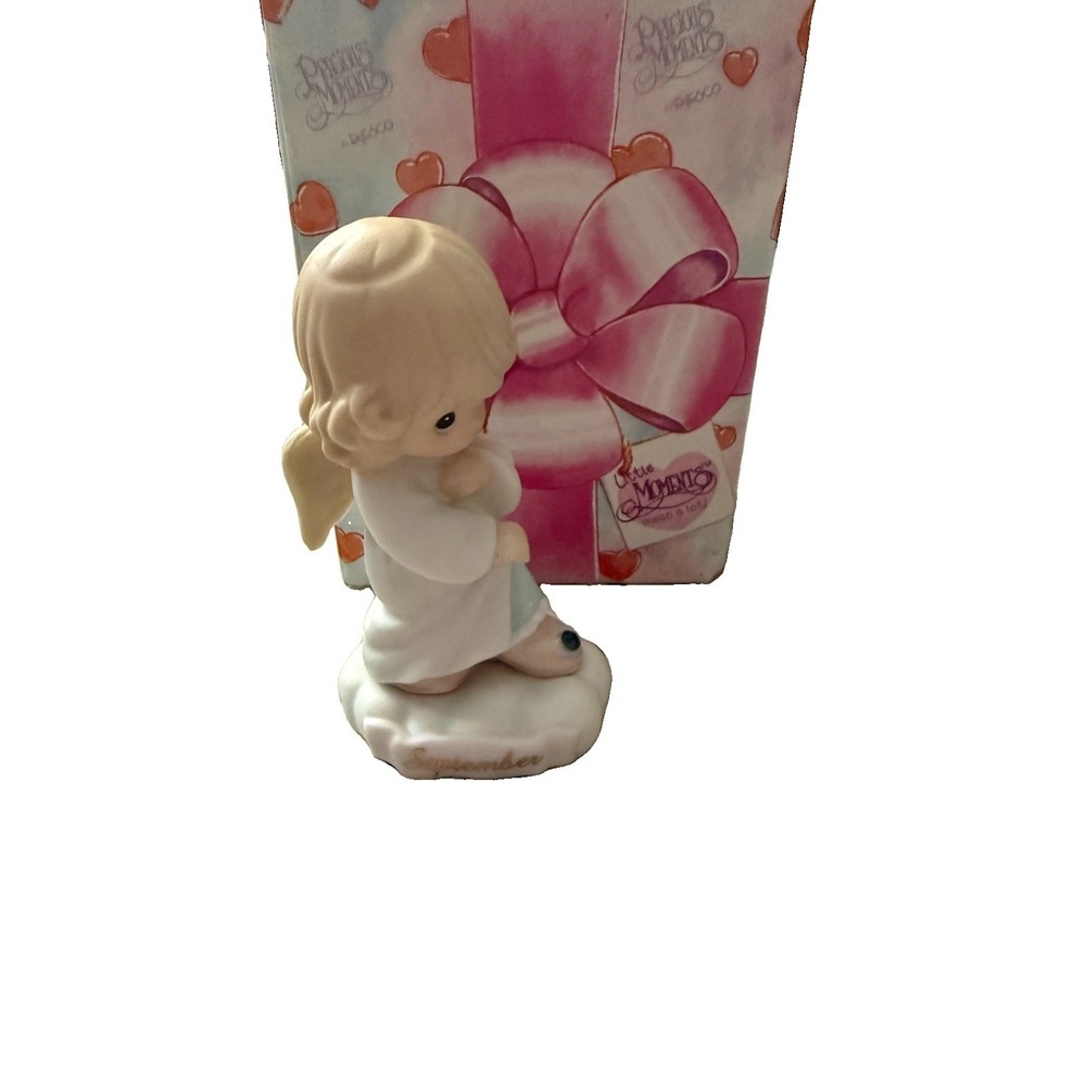 PRECIOUS MOMENTS FIGURINE SEPTEMBER WITH BOX